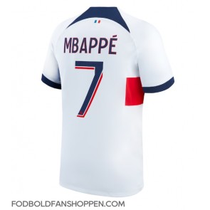 Paris Saint-Germain Kylian Mbappe #7 Udebanetrøje 2023-24 Kortærmet